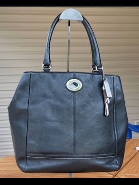 Coach Park Black Leather Satchel